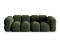 Canapea 4 locuri, Loretto, Cosmopolitan Design, 250x100x68 cm, catifea, verde