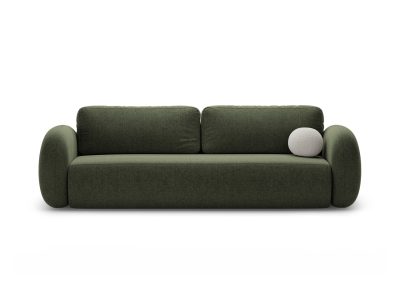 Canapea extensibila 3 locuri, Tonale, Cosmopolitan Design, 262x105x88 cm, tesatura chenille, verde