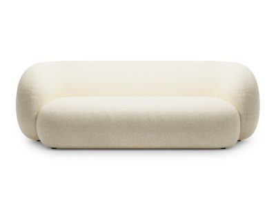 Canapea modulara 3 locuri, Kate, Micadoni Home, 213x99x76 cm, tesatura structurata, bej deschis