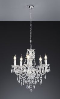 Candelabru Luster, RL, 52x150 cm, 40W, 5x E14, metal, bronz