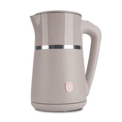 Ceainic electric cu pereti dubli Berlinger Haus, Taupe, 21.6x15.5x26.2 cm / 1.7 L, plastic/inox, taupe mat