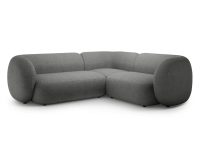 Coltar dreapta 4 locuri, Kate, Micadoni Home, 252x220x76 cm, tesatura boucle, gri inchis