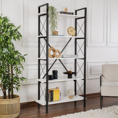 Corp biblioteca, Hanah Home, Elysian, Alb/Negru