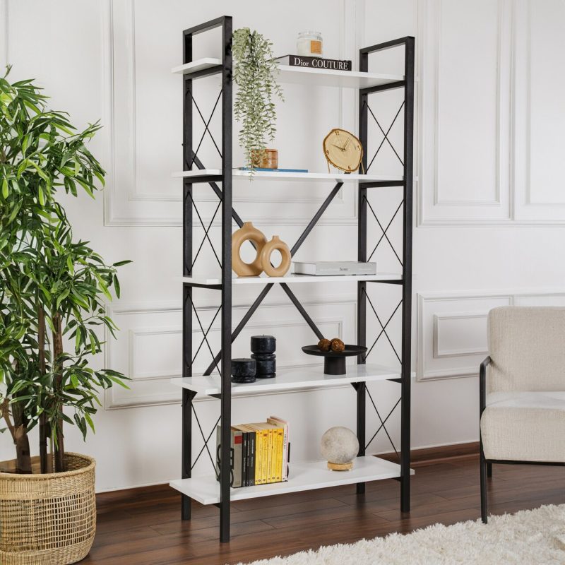 Corp biblioteca, Hanah Home, Elysian, Alb/Negru