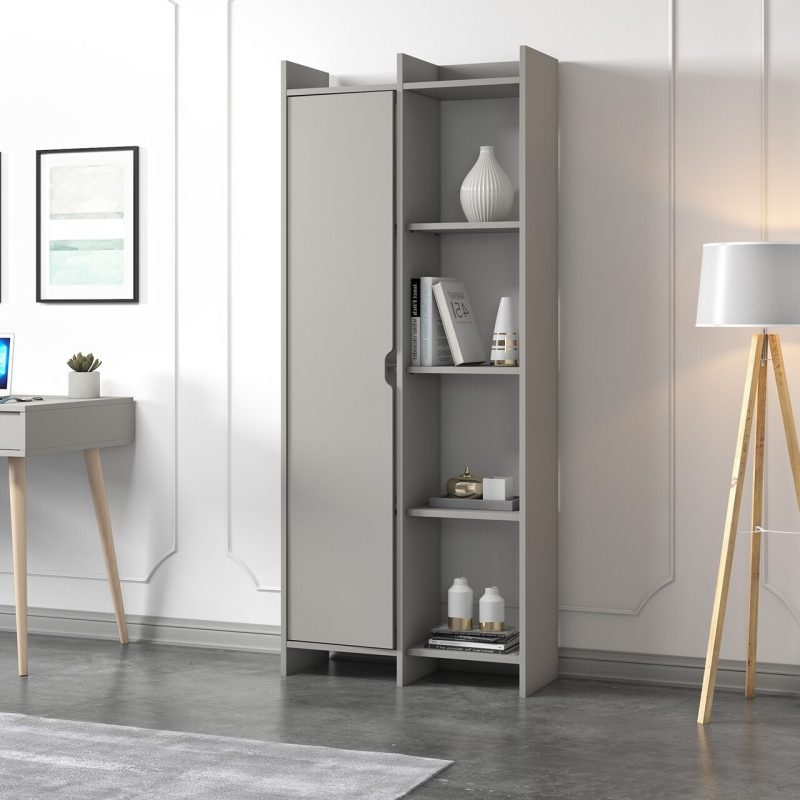 Corp biblioteca, Hanah Home, Offer, 70x180x30 cm, Gri