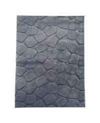 Covor 3D cu model in relief, Stone, Heinner, 120x160 cm, poliester, gri