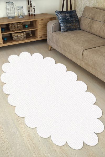 Covor, Ellipse Daisy, 80x120 cm, Alb