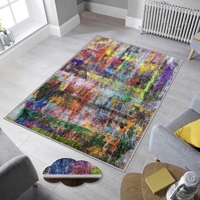 Covor, Exfab287, 80x200 cm, Multicolor