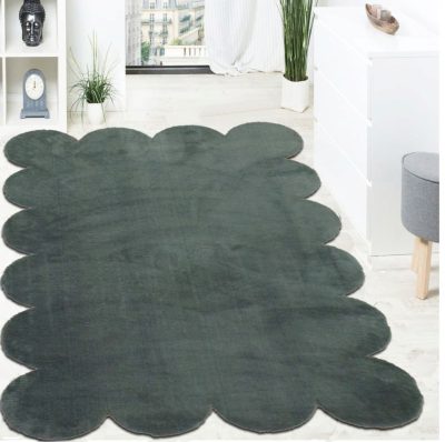 Covor, Laser Plush, 80x300 cm, Gri inchis