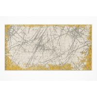 Covor Modern, Elegant, 300x400cm gros si pufos, SHINNY V1, Galben/Gri/Alb