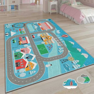 Covor pentru copii, Asr Crpt-27, 100x140 cm, Multicolor