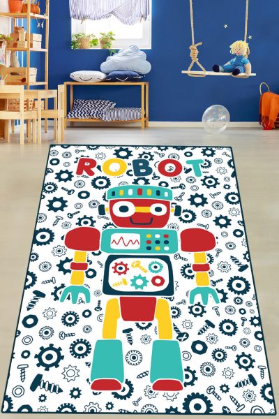 Covor pentru copii, Boter, 200x290 cm, Poliester, Multicolor