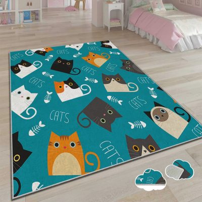 Covor pentru copii, Csbrghl-589, 100x140 cm, Multicolor