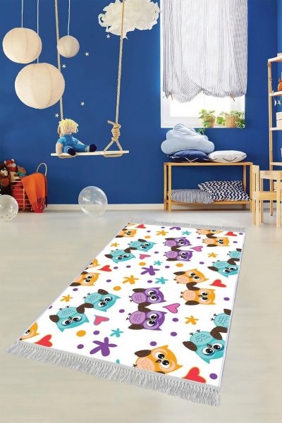Covor pentru copii, ELS538, 100x150 cm, Multicolor