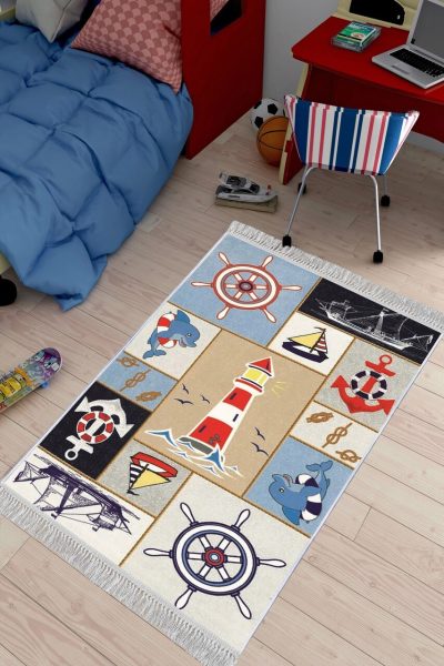 Covor pentru copii, ELS541, 80x200 cm, Multicolor