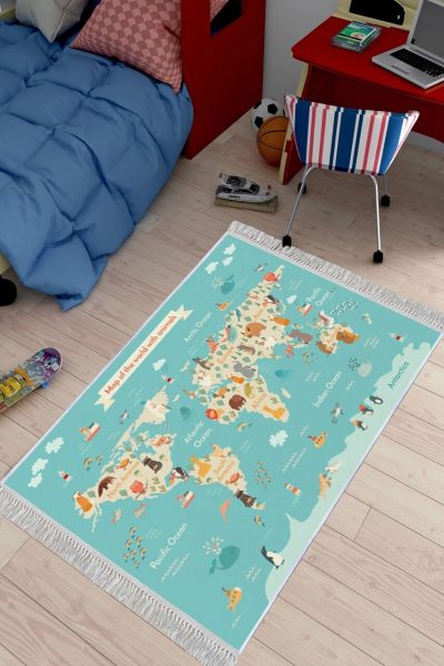 Covor pentru copii, ELS577, 140x220 cm, Multicolor