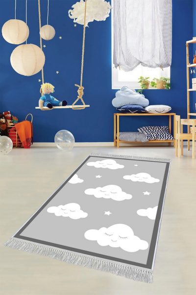 Covor pentru copii, ELS597, 100x150 cm, Multicolor