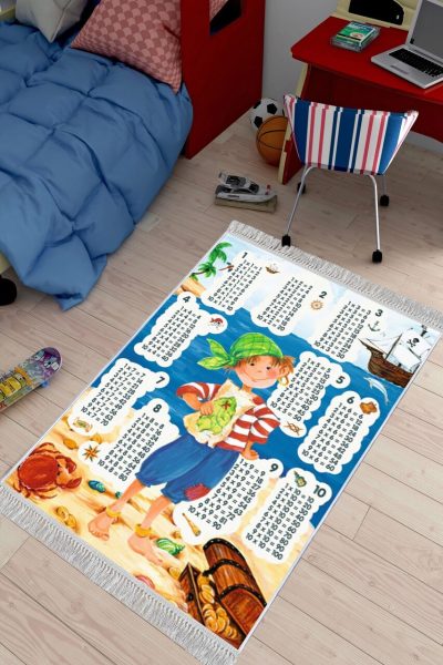 Covor pentru copii, ELS610, 80x150 cm, Multicolor