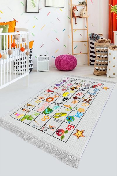 Covor pentru copii, ELS612, 100x200 cm, Multicolor
