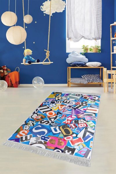 Covor pentru copii, ELS617, 80x120 cm, Multicolor