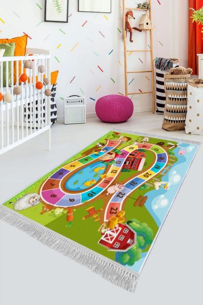 Covor pentru copii, ELS642, 80x150 cm, Multicolor