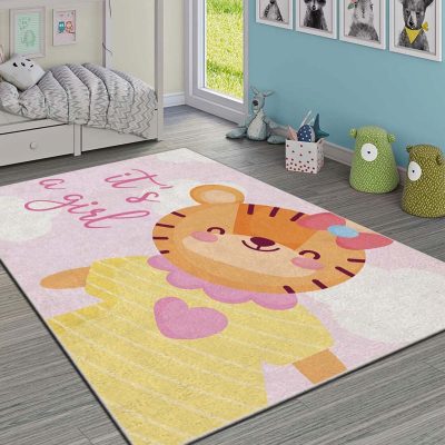 Covor pentru copii, Hmı Kdc-103, 100x140 cm, Multicolor