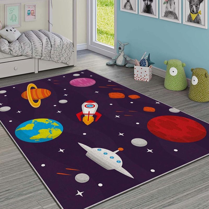 Covor pentru copii, Hmı Kdc-108, 100x140 cm, Multicolor