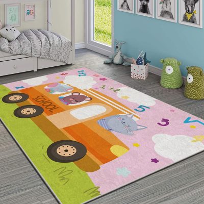 Covor pentru copii, Hmı Kdc-24, 100x140 cm, Multicolor