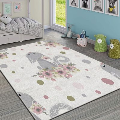 Covor pentru copii, Hmı Kdc-51, 100x140 cm, Multicolor