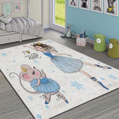 Covor pentru copii, Hmı Kdc-63, 100x140 cm, Multicolor