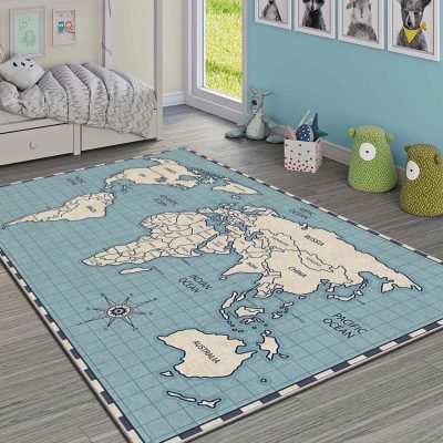 Covor pentru copii, Hmı Kdc-83, 100x140 cm, Multicolor