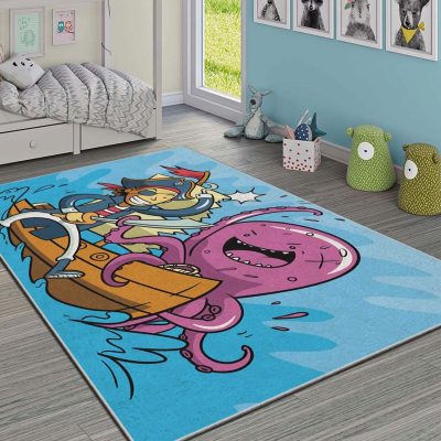 Covor pentru copii, Hmı Kdc-88, 80x140 cm, Multicolor