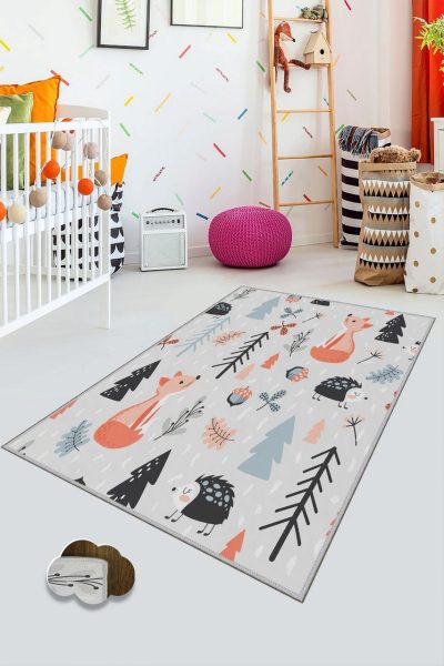 Covor pentru copii, HMNT139, 80x120 cm, Multicolor