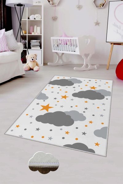 Covor pentru copii, HMNT461, 100x200 cm, Multicolor