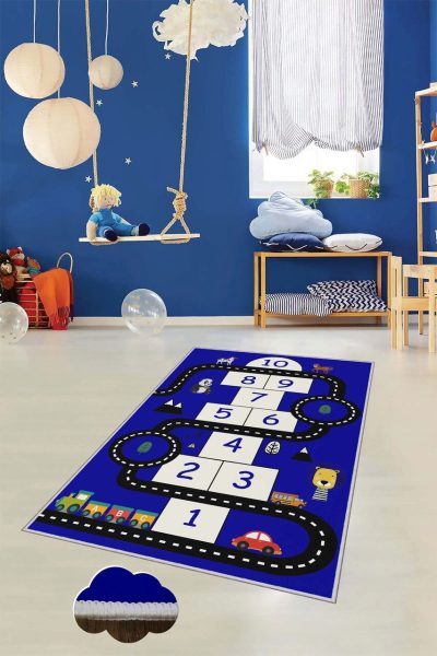 Covor pentru copii, HMNT468, 80x120 cm, Multicolor