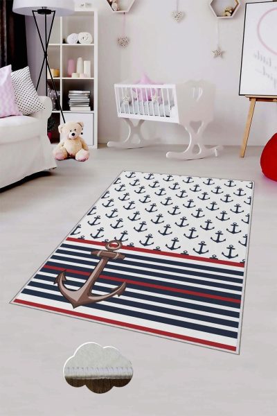 Covor pentru copii, HMNT485, 100x300 cm, Multicolor