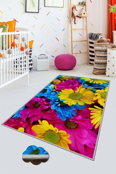 Covor pentru copii, HMNT505, 80x150 cm, Multicolor