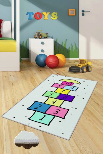 Covor pentru copii, HMNT507, 140x220 cm, Multicolor