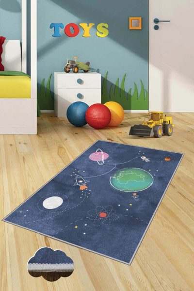 Covor pentru copii, HMNT511, 100x300 cm, Multicolor