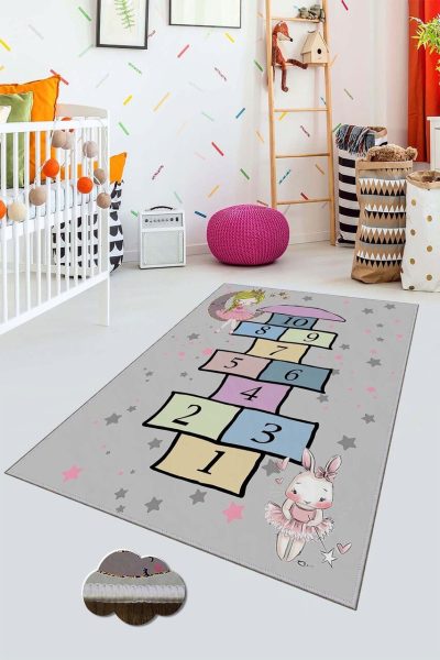 Covor pentru copii, HMNT522, 140x220 cm, Multicolor