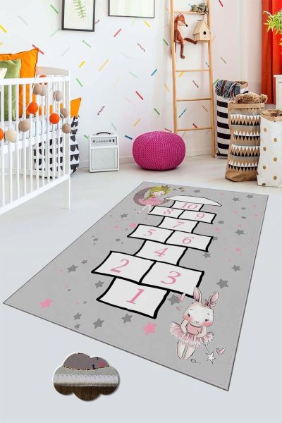 Covor pentru copii, HMNT523, 120x180 cm, Multicolor
