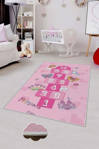 Covor pentru copii, HMNT533, 80x200 cm, Multicolor
