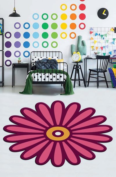Covor pentru copii, HMNT940, 100x150 cm, Multicolor