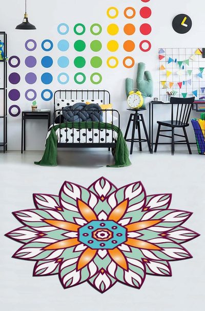 Covor pentru copii, HMNT945, 100x150 cm, Multicolor
