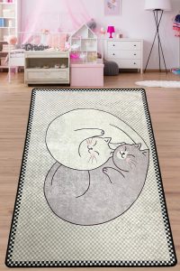 Covor pentru copii, Katt, 120x160 cm, Poliester, Multicolor