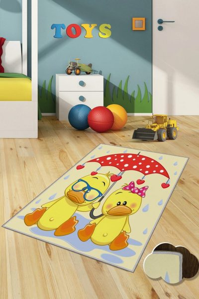 Covor pentru copii, KHMFESTO0020KEÇE, 80x120 cm, Multicolor