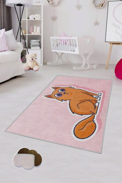 Covor pentru copii, KHMFESTO0025KEÇE, 80x120 cm, Multicolor