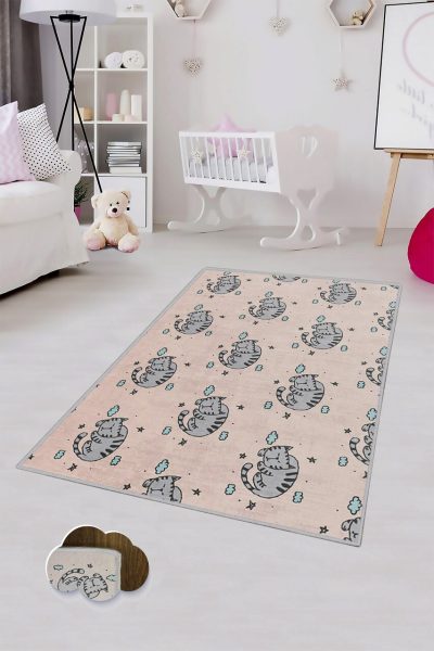 Covor pentru copii, KHMFESTO0027KEÇE, 140x220 cm, Multicolor
