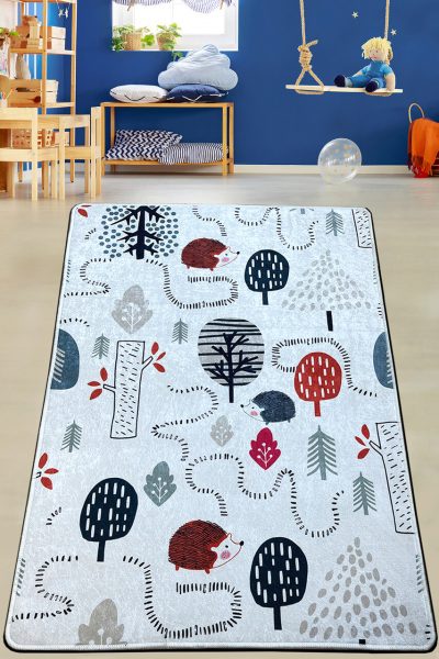 Covor pentru copii, Mechigon, 80x150 cm, Poliester, Multicolor