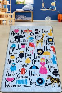 Covor pentru copii, Meredith, 140x190 cm, Poliester, Multicolor